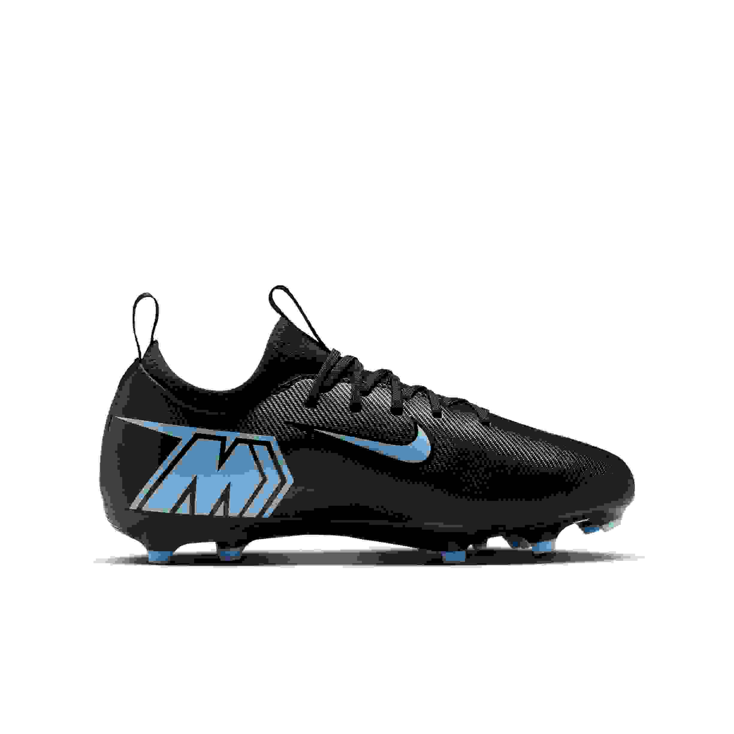 Nike Jr. Mercurial Vapor 16 Academy FG Grade School Kids' "Black/Ice Blue" Soccer Cleat